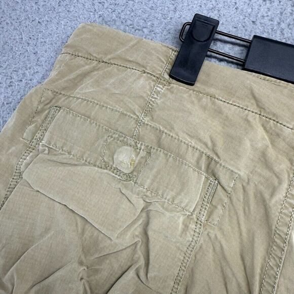 Vintage Gap Shorts Mens Small Green Military Cargo Surplus Faded Drawstrings y2k - Picture 7 of 11